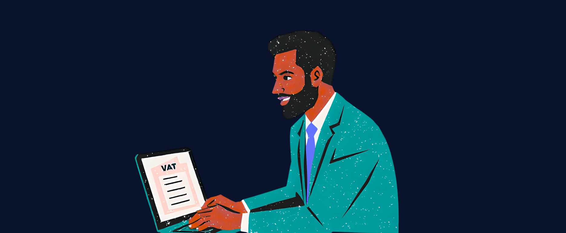 Small business owner reviewing turnover to check VAT threshold
