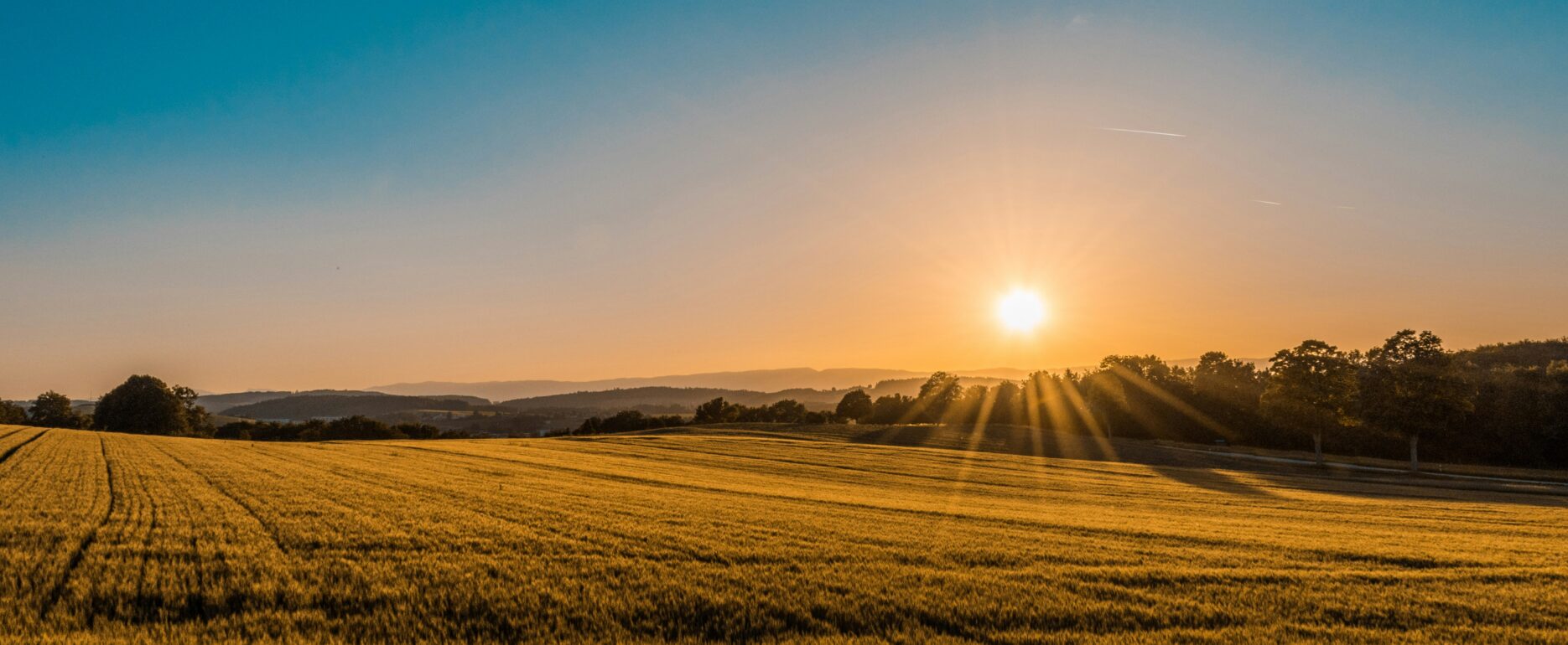 A wide landscape of agricultural farmland before any development, representing land that still qualifies for Agricultural Property Relief before planning permission is sought.
